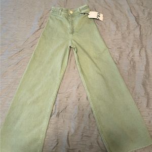 Zara ZW MARINE STRAIGHT HIGH RISE JEANS
